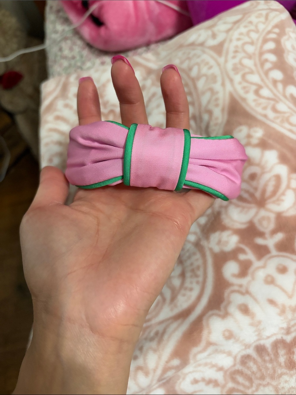 Lilly Pulitzer Pink and Green Low Knot Headband for Women - Picture 5 of 6